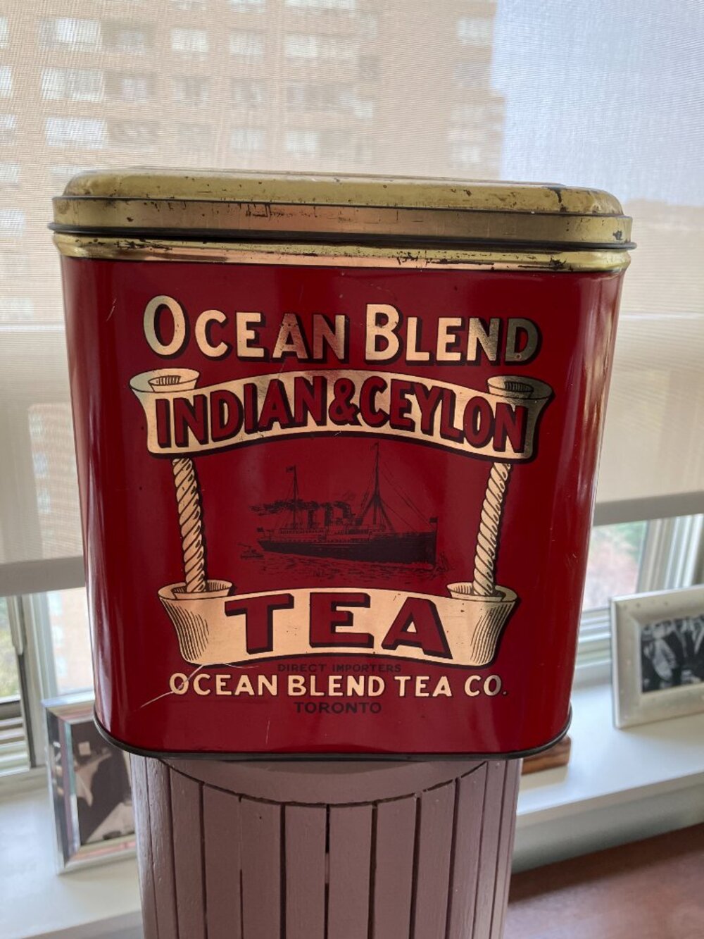 Antique Tea Container - Picture 2 of 7